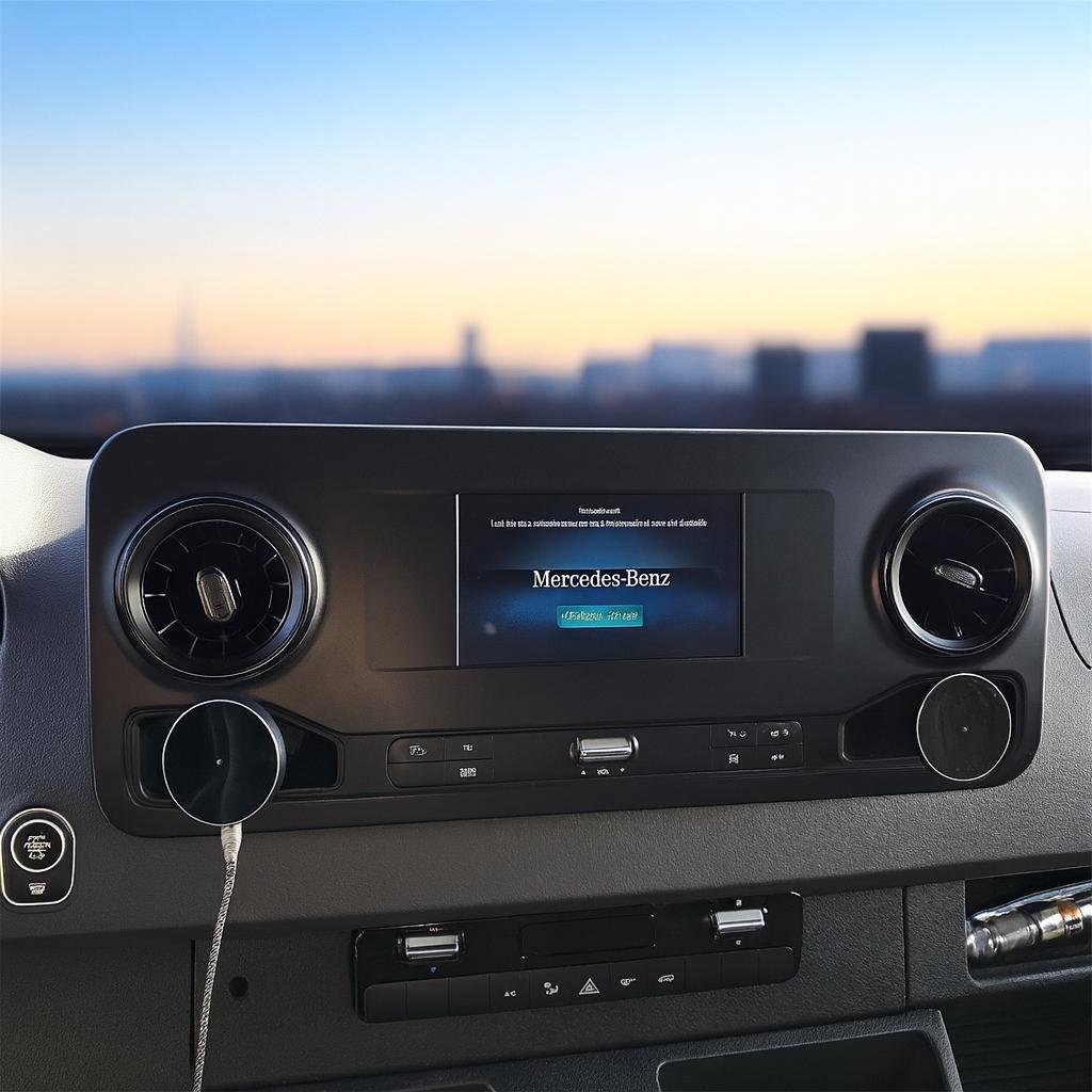Phone Holder and Charger for Mercedes Sprinter 2018+ VS30 W907 W910