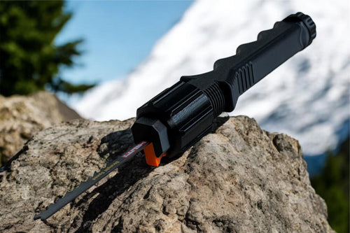 Survival Pocket Saw I  Compact EDC Saw | Bushcraft Saw Handle for Jigsaw Blades | Ideal for Bushcraft | Packaway Ultralight Saw | UK Made