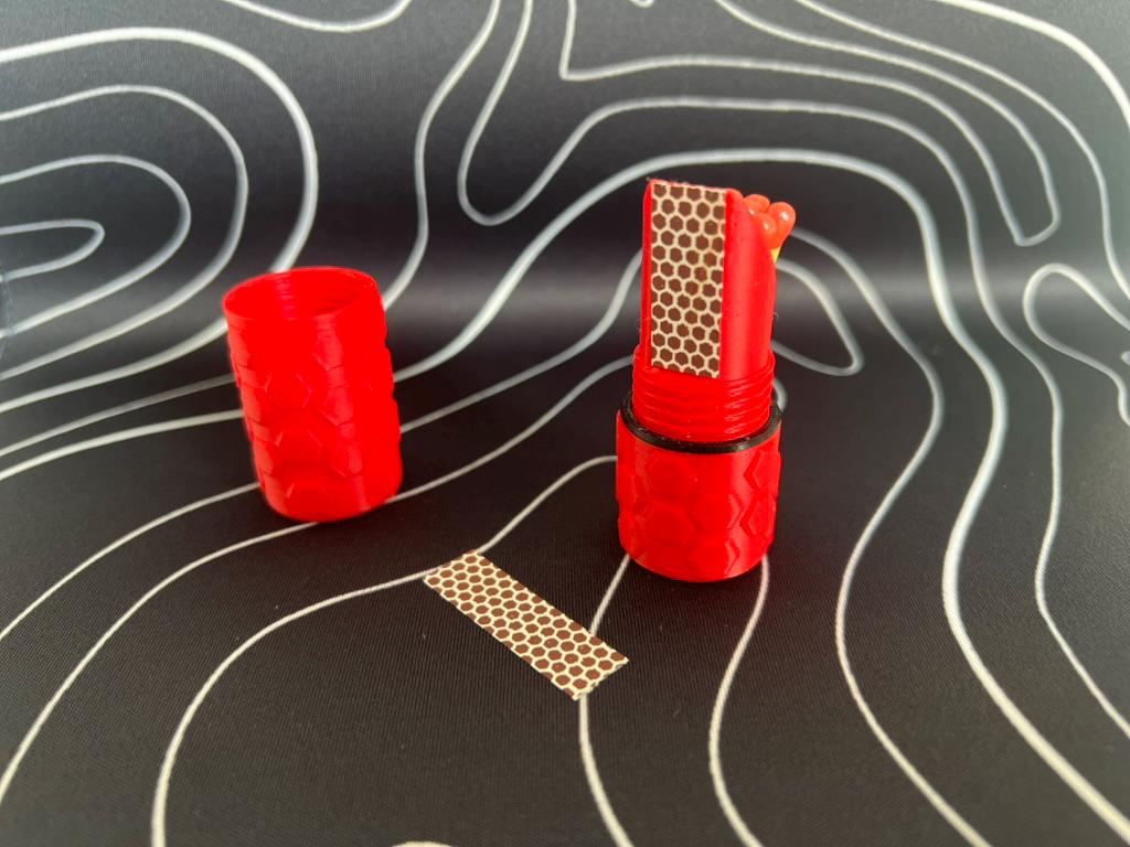 MatchCap Waterproof Match Case and Striker, Match Waterproof Container