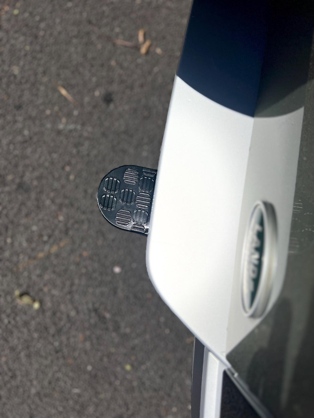 Tow Eye Cover for Land Rover Defender L663 Chequer Plate, Defender 2020 Tow Hook Cover, A pair of covers for the rear recovery loops