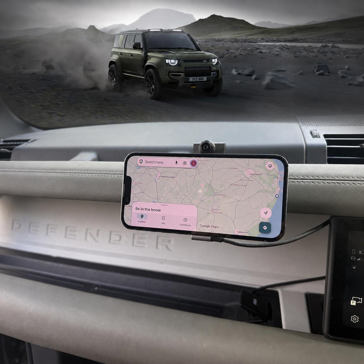 Defender 2020+ Dashboard Device Mount | Land Rover Defender L663 90, 110 & 130