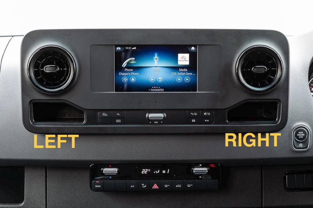 Phone Holder and Charger for Mercedes Sprinter 2018+ VS30 W907 W910