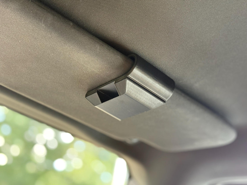 Universal Radio Sun Visor Mount | Mobile Radio Holder for Car, Truck, SUV | Sun visor holder for Walkie Talkie