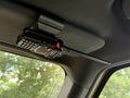 Universal Radio Sun Visor Mount | Mobile Radio Holder for Car, Truck, SUV | Sun visor holder for Walkie Talkie