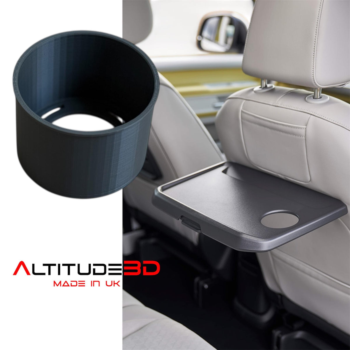 VW ID. Buzz Rear Tray Drink Holder, ID Buzz Passenger Table Can Bottle Holder, Set of Two