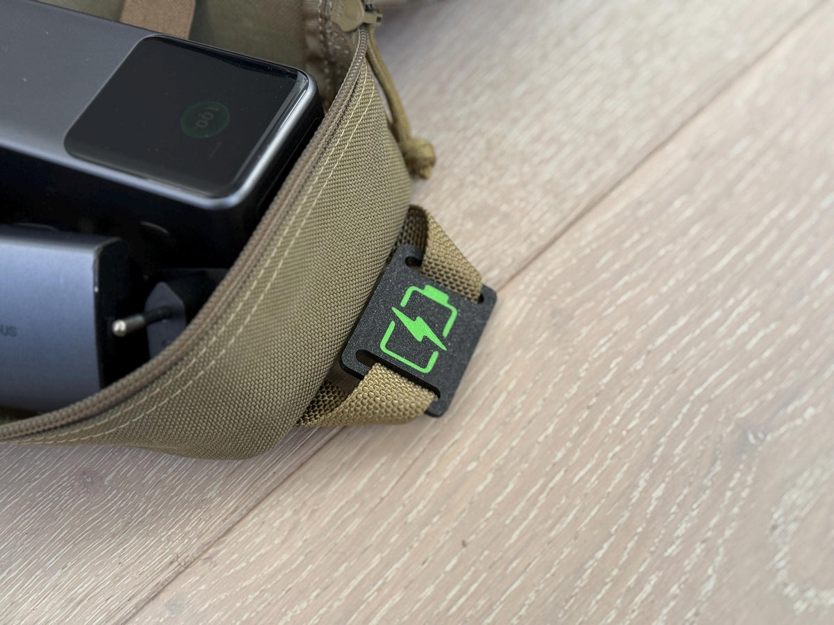 Molle Tag | Marker for Backpacks, Airsoft, Gear, and Tactical Kit | MOLLE Patch ID Tags
