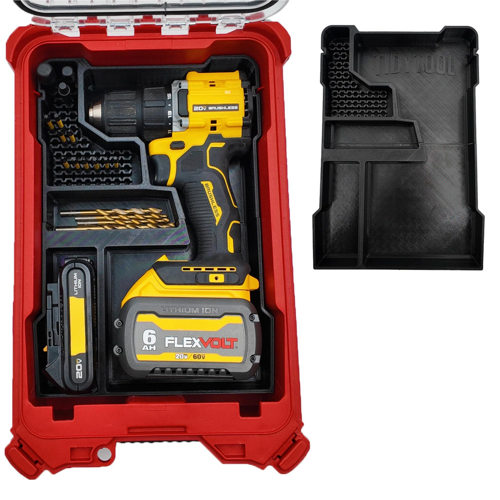 Dewalt 18v 20v Brushless Drill (DCD794) Organizer for Milwaukee Compact Packout