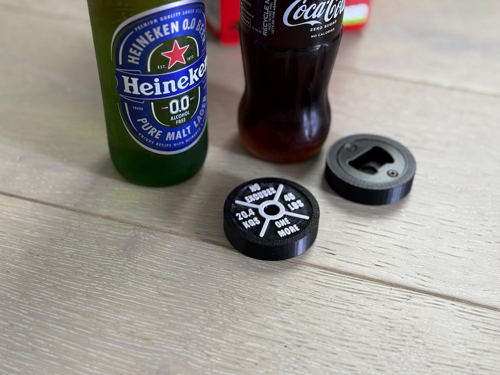 Weight Plate Bottle Opener, Handmade Gym Bottle Opener, Fitness Bottle Opener