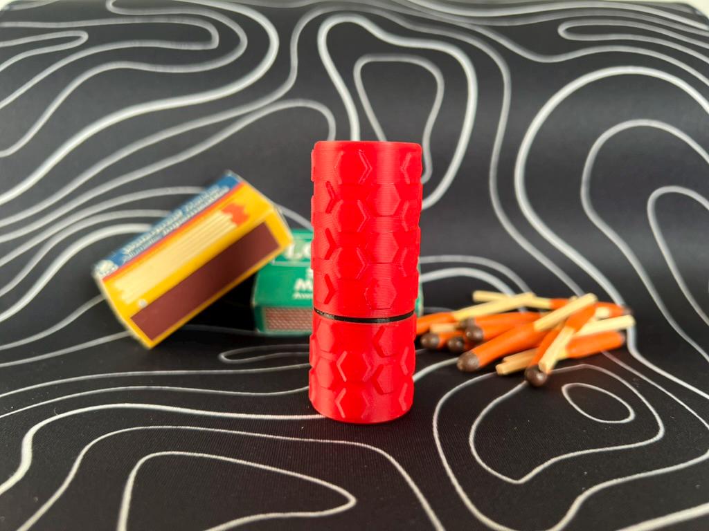 MatchCap Waterproof Match Case and Striker, Match Waterproof Container