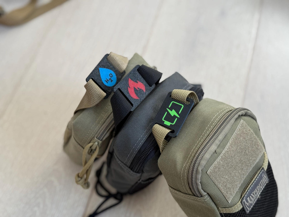 Molle Tag | Marker for Backpacks, Airsoft, Gear, and Tactical Kit | MOLLE Patch ID Tags