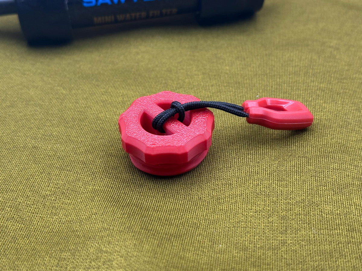 Sawyer Squeeze Filter Cap Low Profile with HiViz Lanyard