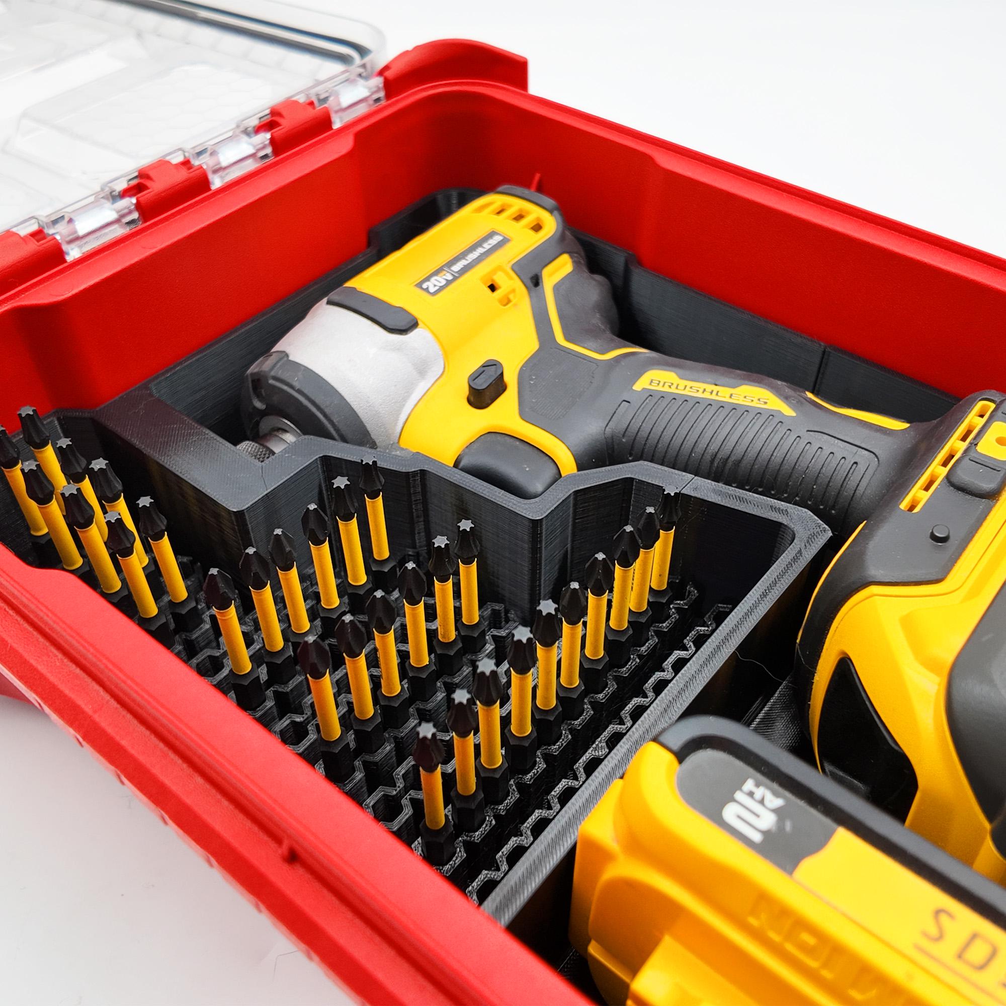 Dewalt 18v 20v Brushless Impact (DCF809) Organizer for Milwaukee Compact Packout