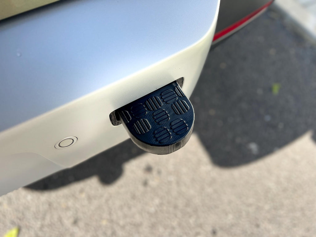 Tow Eye Cover for Land Rover Defender L663 Chequer Plate, Defender 2020 Tow Hook Cover, A pair of covers for the rear recovery loops