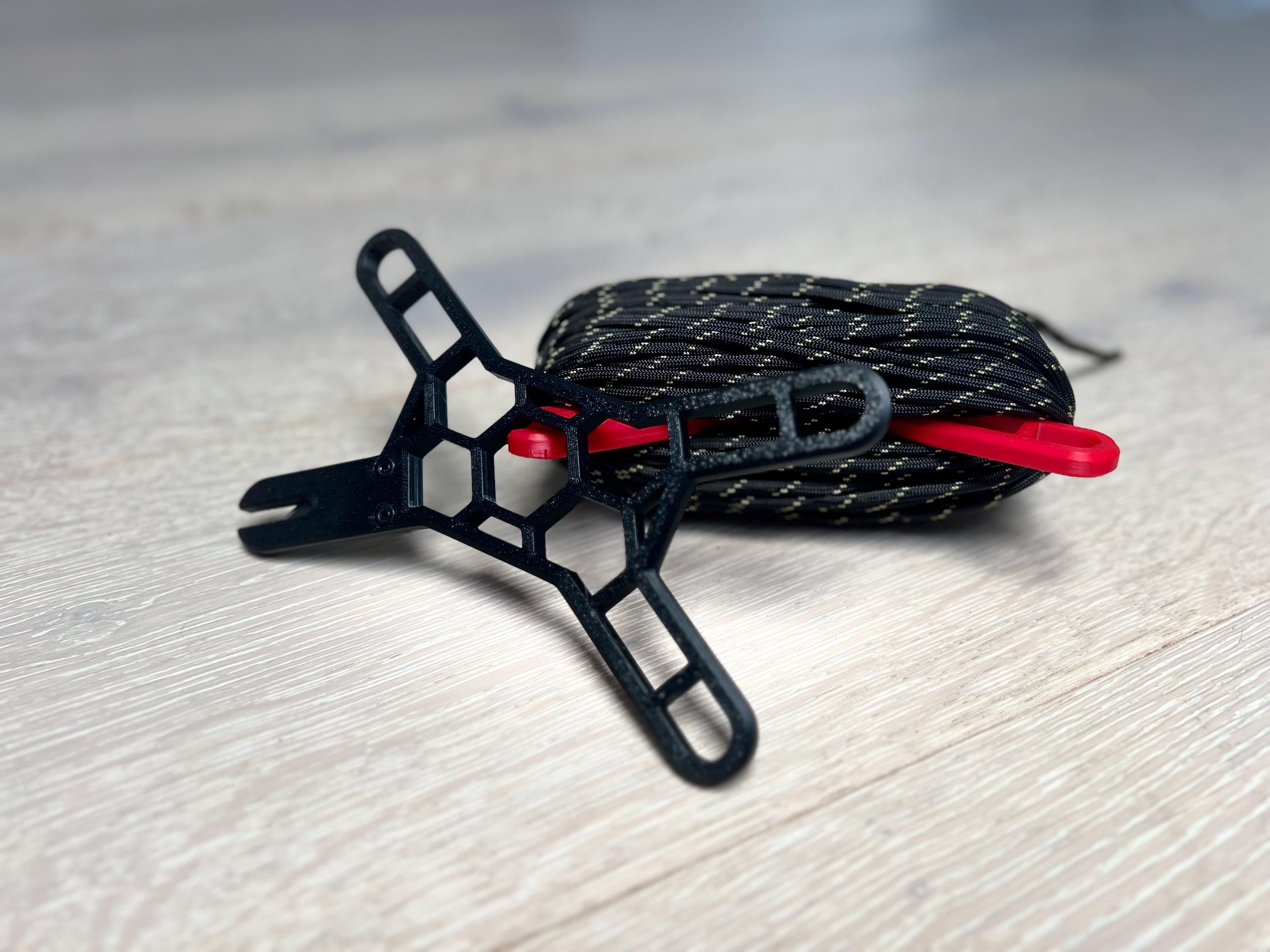 SpoolX Paracord Winder | Parachute Rope Spool Holder | Paracord Spool Tool | Paracord Winder | Outdoor Rope Organizer | Camping Cord Winder