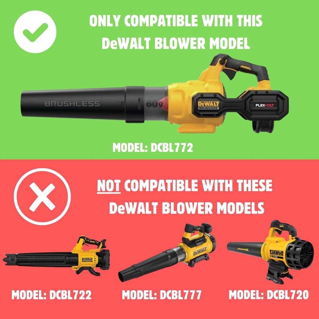 Wall Mount for DeWalt 54V or 60V Flexvolt DCBL772 Leaf Blower