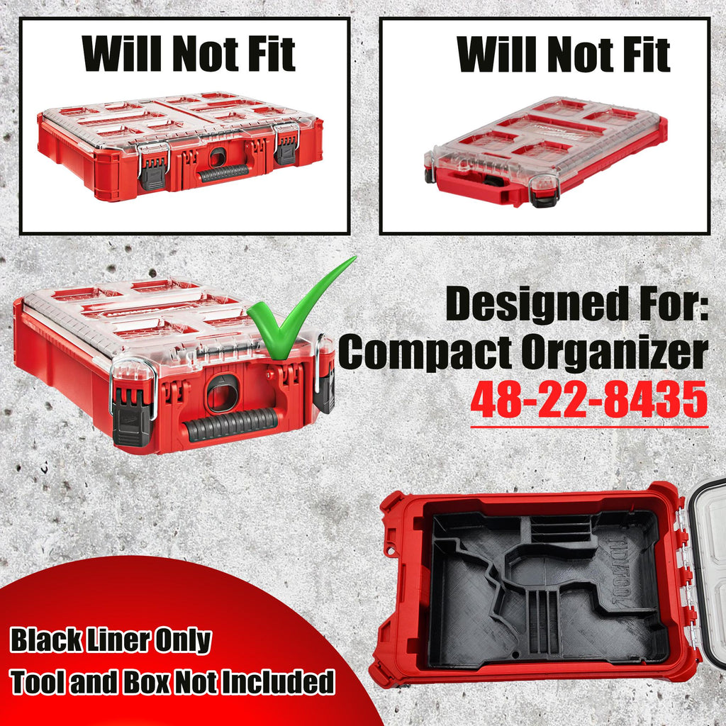 Milwaukee M12 3" 2522 Cut Off Tool 76mm INSERT for Packout Single Organizer