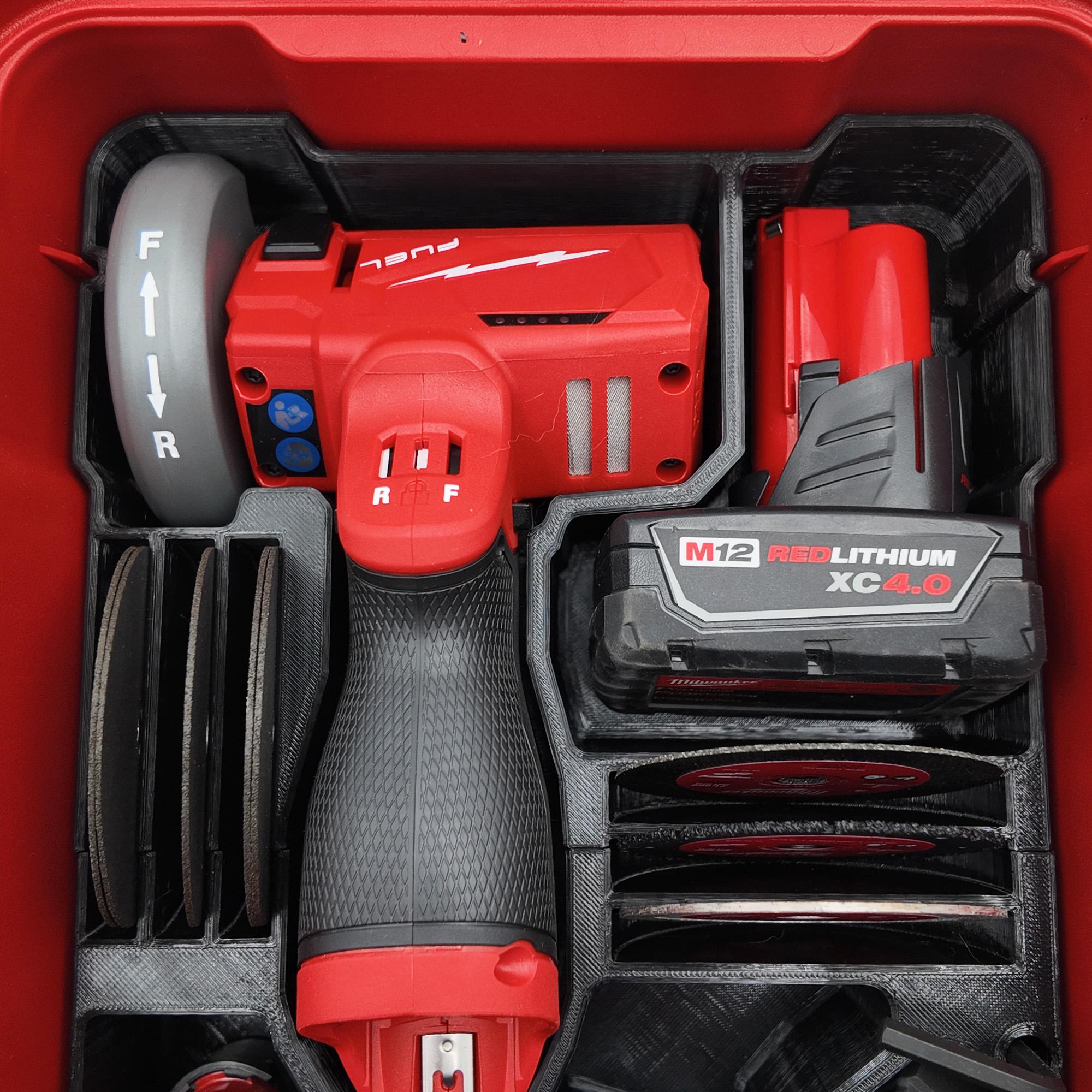 Milwaukee M12 3" 2522 Cut Off Tool 76mm INSERT for Packout Single Organizer