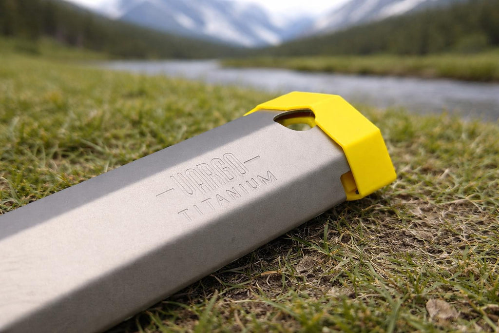 Vargo Titanium Dig Dig Tool Hand Protector, UK Made Rubber Grip Pusher