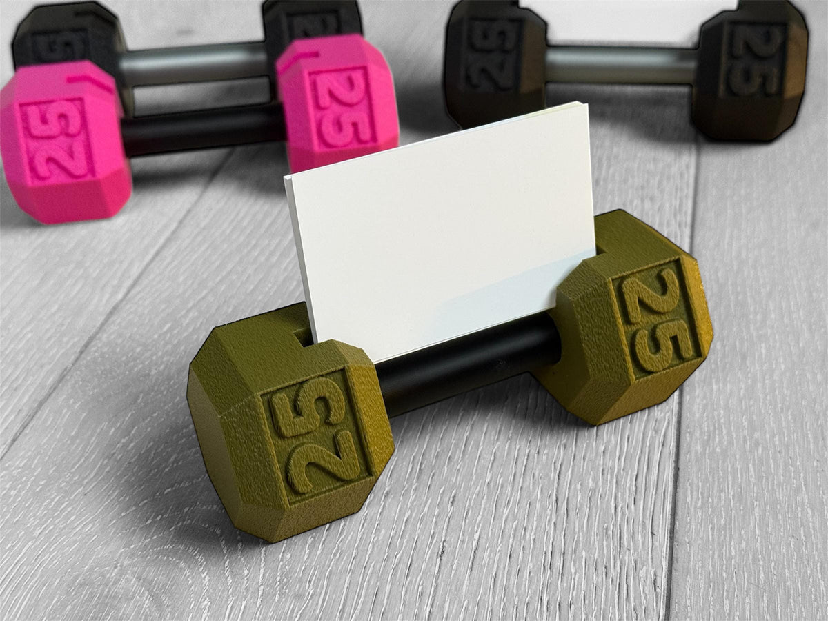 Dumbbell Business Card Holder | Personal Trainer Gift | Gym Gift