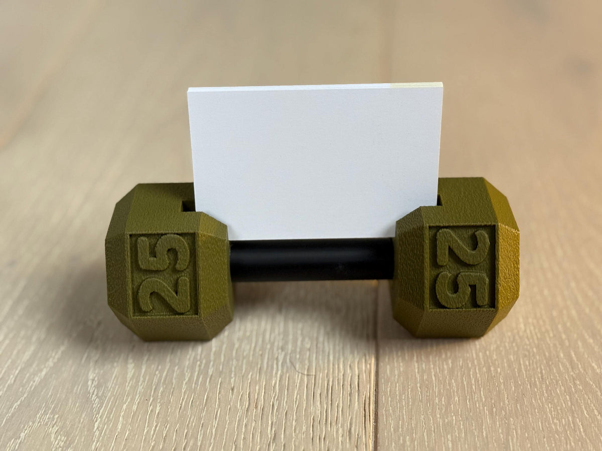 Dumbbell Business Card Holder | Personal Trainer Gift | Gym Gift