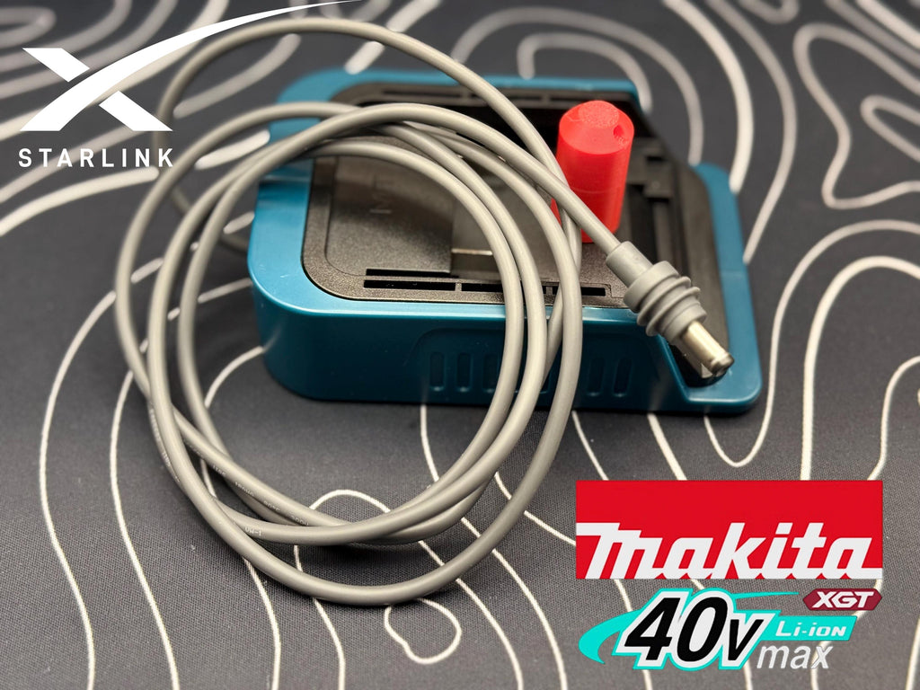 Starlink Mini To Makita 40v 2.5Ah Battery Power Supply Adapter | Starlink Mini Makita Battery Adapter | Off-Grid Power for Starlink Mini
