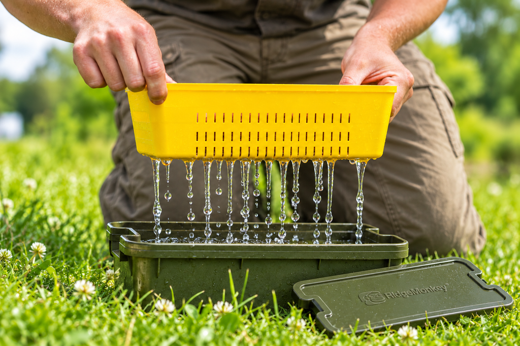Pellet and Bait Strainer Sieve for RidgeMonkey Modular Bucket Trays