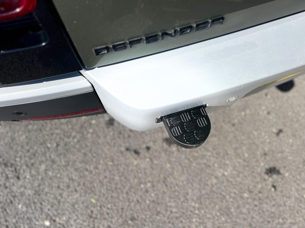 Tow Eye Cover for Land Rover Defender L663 Chequer Plate, Defender 2020 Tow Hook Cover, A pair of covers for the rear recovery loops