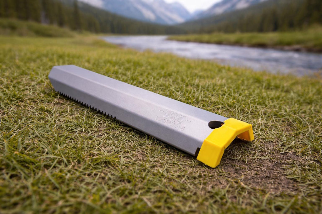 Vargo Titanium Dig Dig Tool Hand Protector, UK Made Rubber Grip Pusher