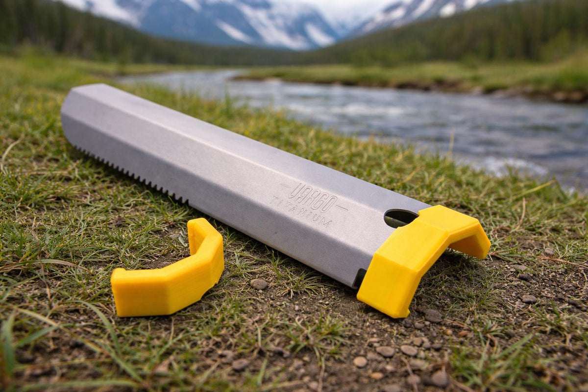 Vargo Titanium Dig Dig Tool Hand Protector, UK Made Rubber Grip Pusher