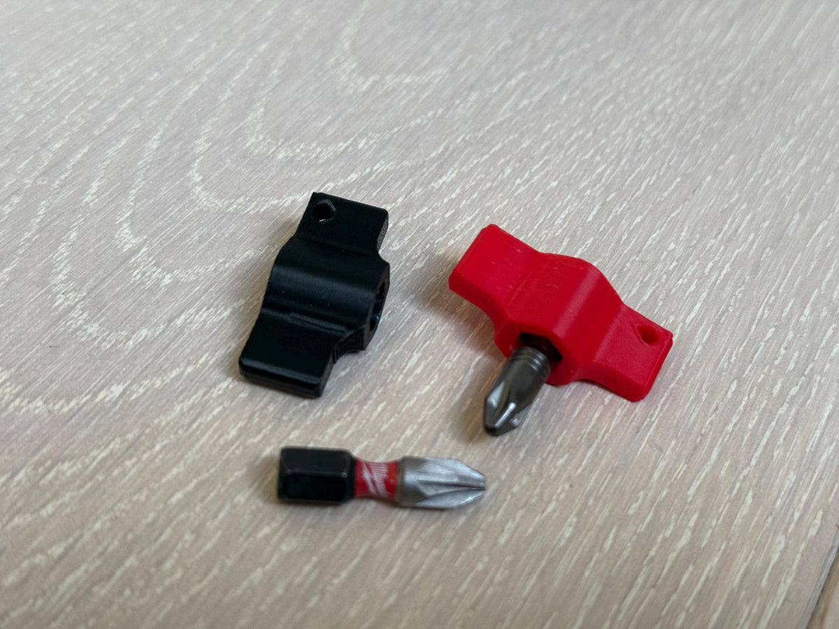 Tiny-Torq Knob | Mini Hex Bit Wrench for EDC Keychain Carry I Accepts 1/4" Standard Hex Bits