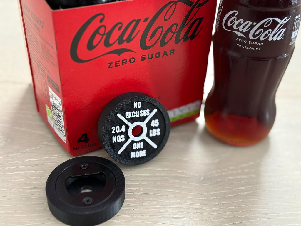 Weight Plate Bottle Opener, Handmade Gym Bottle Opener, Fitness Bottle Opener