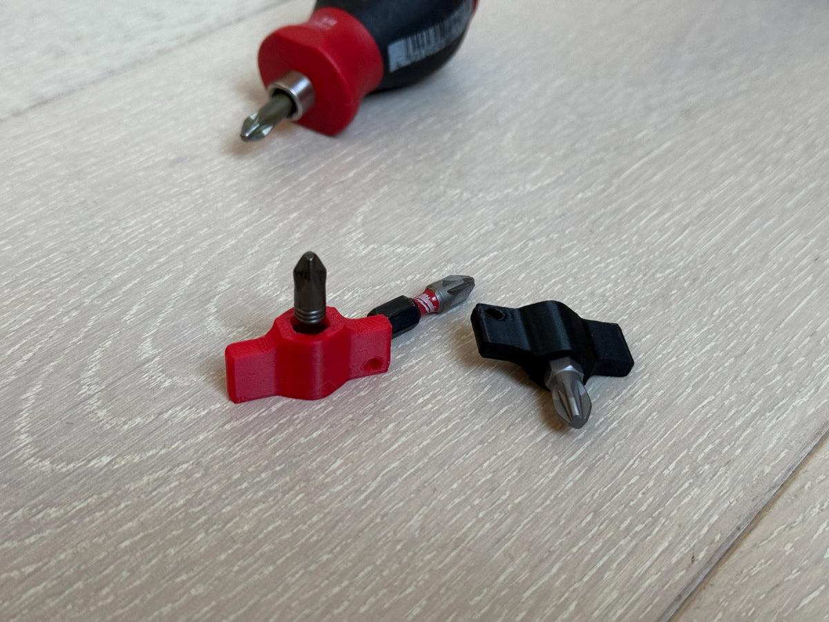 Tiny-Torq Knob | Mini Hex Bit Wrench for EDC Keychain Carry I Accepts 1/4" Standard Hex Bits