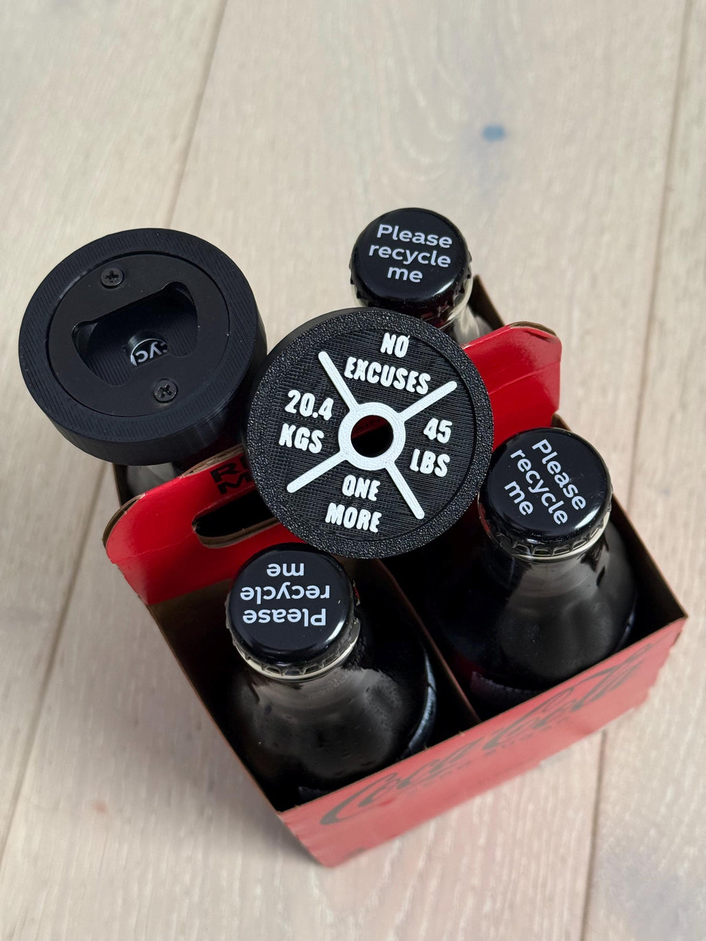Weight Plate Bottle Opener, Handmade Gym Bottle Opener, Fitness Bottle Opener