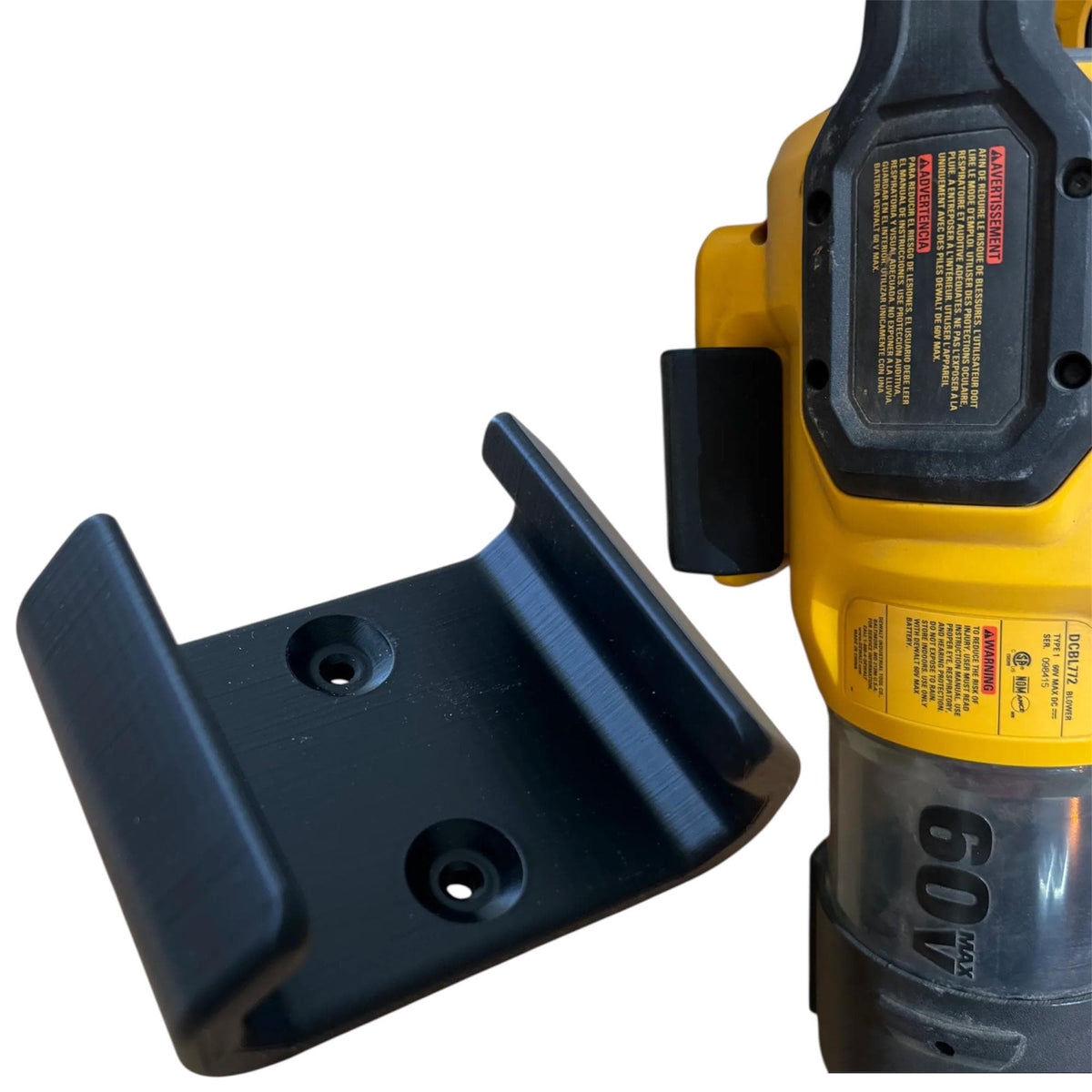 Wall Mount for DeWalt 54V or 60V Flexvolt DCBL772 Leaf Blower