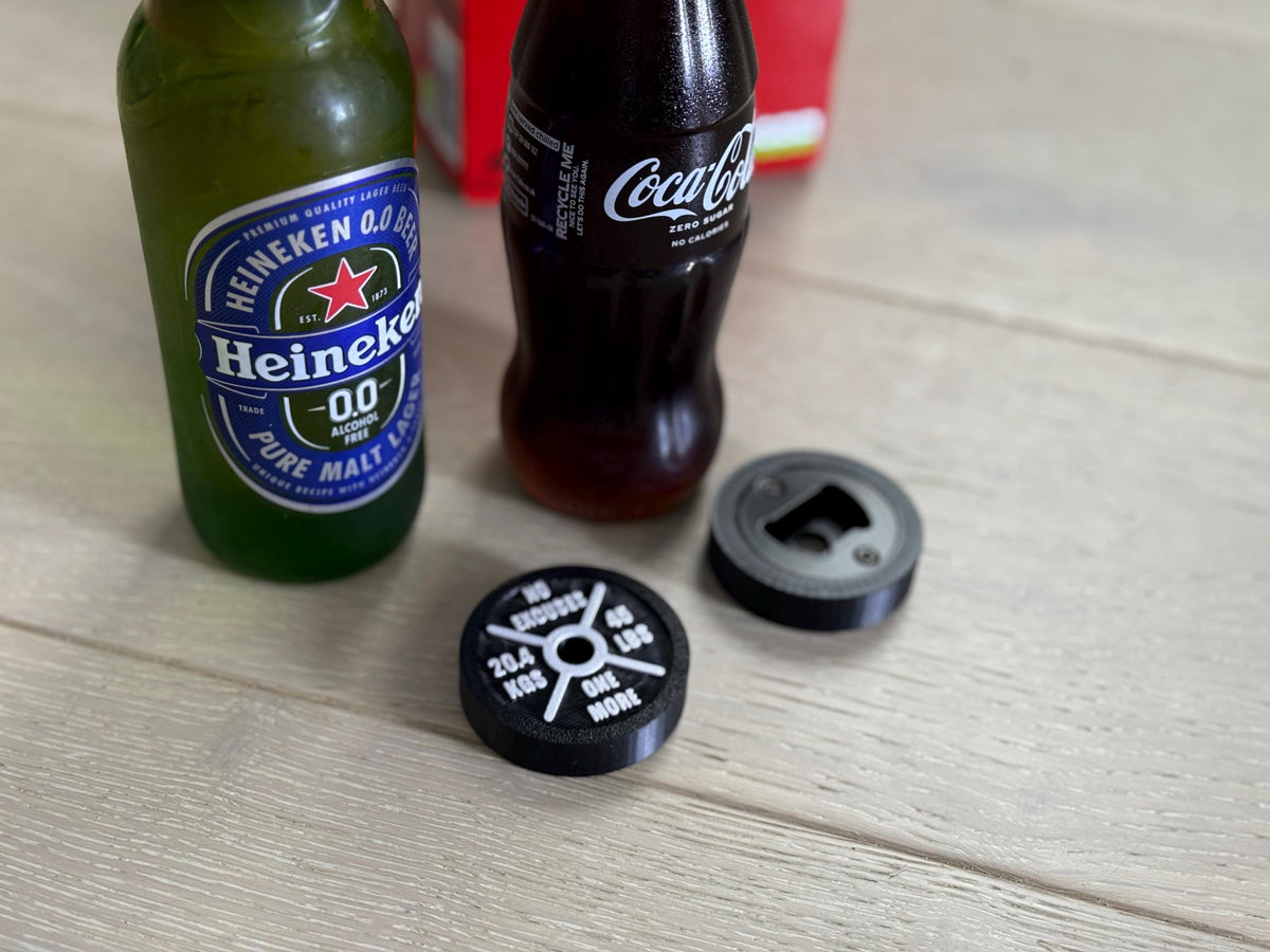 Weight Plate Bottle Opener, Handmade Gym Bottle Opener, Fitness Bottle Opener
