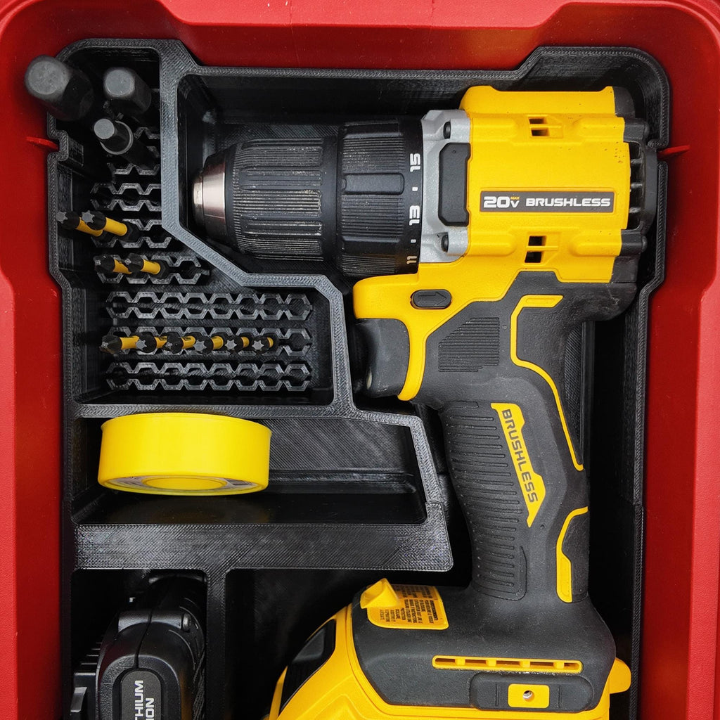 Dewalt 18v 20v Brushless Drill (DCD794) Organizer for Milwaukee Compact Packout