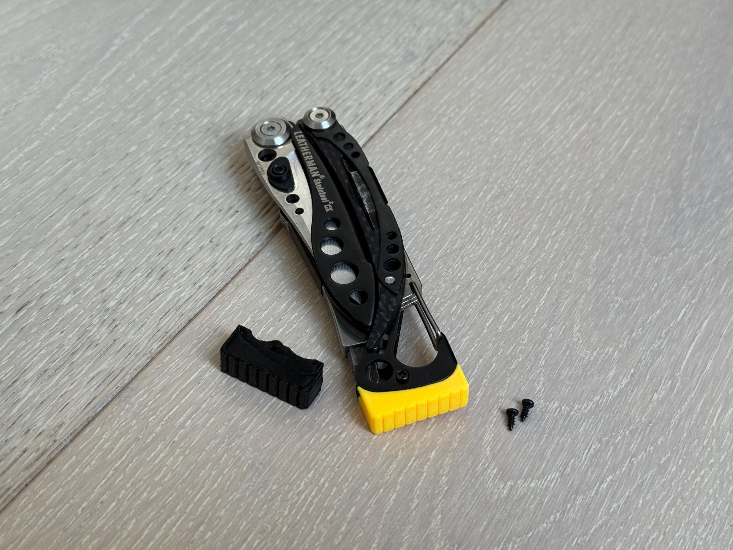 Leatherman Skeletool Striker Head MOD V2, Skeletool Hammer Head Upgrade, Upgrade for Leatherman Skeletool, Pack of Two, UK Made