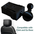Click & Go to 17mm, 20mm and 1" Ball Head Rest Adapter for Land Rover Jaguar Base
