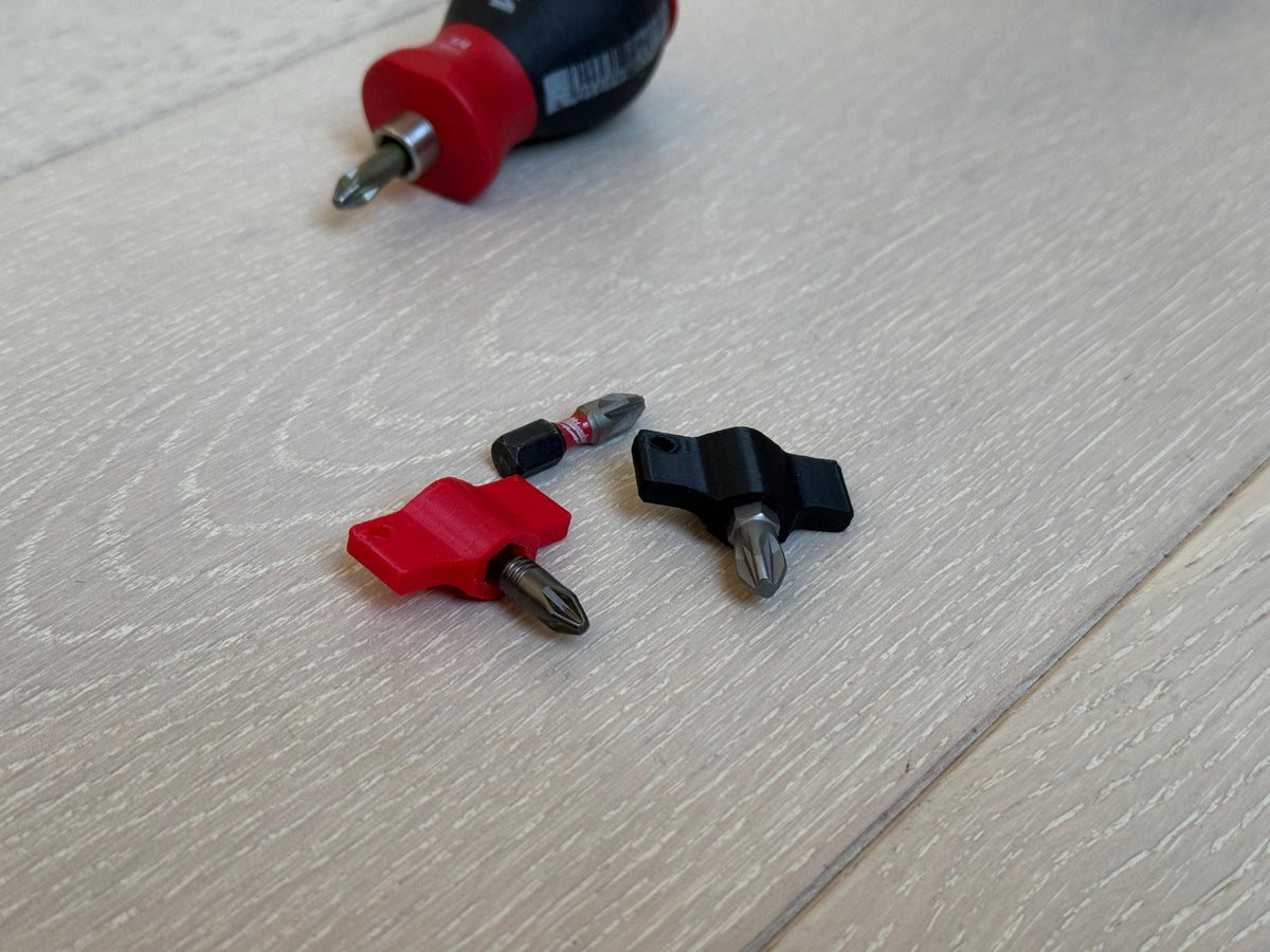 Tiny-Torq Knob | Mini Hex Bit Wrench for EDC Keychain Carry I Accepts 1/4" Standard Hex Bits