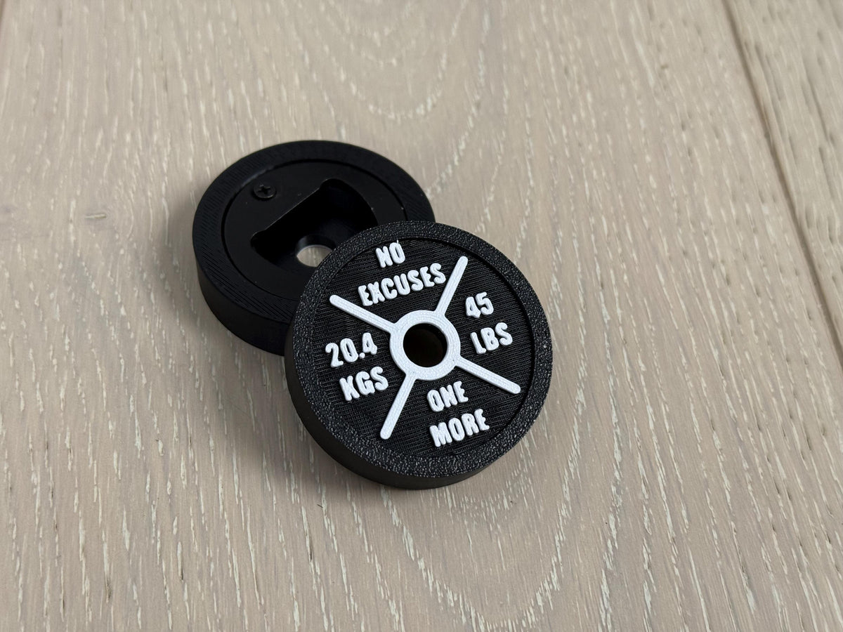Weight Plate Bottle Opener, Handmade Gym Bottle Opener, Fitness Bottle Opener
